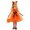 5-Orange, variant on AWZXDE Toddler Girl Clothes Halloween Pumpkin Face Sleeveless Tutu Dress Set With Headband And Candy Bag For Trick Or Cosplay Party 3-Orange - 8-9 Years