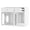 White, variant on Cat Litter Box Enclosure with LED Light and Hidden Storage