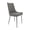 Grey, variant on Set of 2 Dining Chair with Black Faux Leather Seat and Matte Gold Legs
