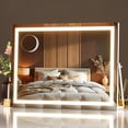thumbnail image 1 of Vanity Mirror MINISO con luces LED de 35 x 28 cm y aumento de 5 aumentos, 1 of 9