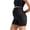 Black, variant on High Waisted Maternity Shorts Seamless Exposure Belly Support Pregnancy Yoga Leggings Stretchable Base Layer Pants