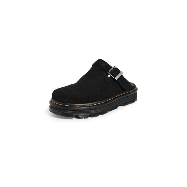 Zapatos Mule Zebzag Dr. Martens, Ante Negro Eh, Talla 6 UK
