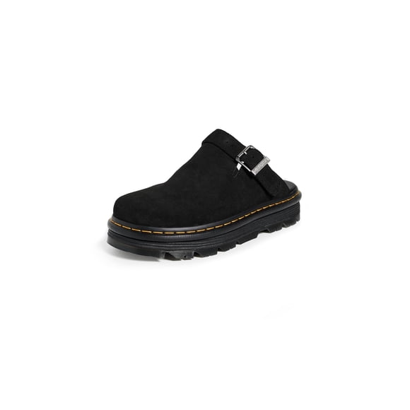 Zapatos Mule Zebzag Dr. Martens, Ante Negro Eh, Talla 6 UK