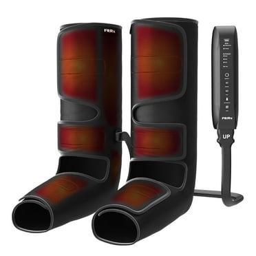 FitRx RecoverMax Compression Boots, Heated Compression Leg and Foot Massager with Multiple Massage, Intensity, and Heat Levels
