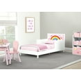 thumbnail image 5 of Delta Children Dreamer Toddler Bed (Choose from Dinosaur or Rainbow Headboard Stickers), Bianca White, 5 of 16