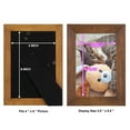 thumbnail image 4 of Grooved 4 in. x 6 in. Walnut Picture Frame Set (Set of 4), 4 of 6