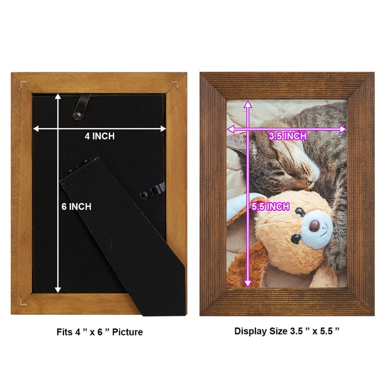 Wooden Photo Frame, Size: 6 inch x 4 inch