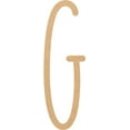 thumbnail image 1 of Unpainted Wooden 4'' Cream Peach Letter G, Paintable Alphabet A-Z, 1 of 3
