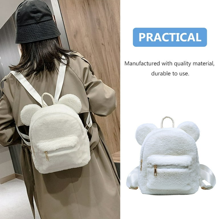 Cute furry backpacks sale