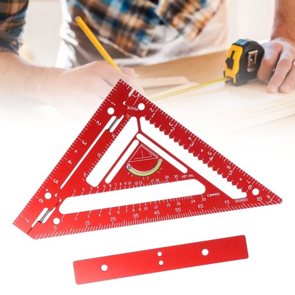 Rafter Square, Ergonomic Aluminum Alloy Rafter Square Tool for Layout