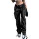 thumbnail image 1 of Pantalones Anchos Pantalones Mujer American Street Cargo Pantalones Casual para Playa al Aire Libre (Negro XL) Cgtredaw Para estrenar, 1 of 6