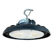 GREENLIGHTDEPOT LED High Bay - 22000 LM - Wattage Tunable (150W/120W/100W) - CCT Selectable (3500K/4000K/5000K) - UFO5 - Hook Mount - Black - UL DLC 5.1 (150, Watts)