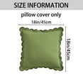 thumbnail image 5 of Unique Bargains Cotton Throw Pillow Covers Cushion Cases Green 18" x 18", 5 of 5