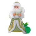 thumbnail image 3 of Peluche de Papá Noel eléctrico animado de Navidad de 40 cm para decoración de invierno. verde, 3 of 9
