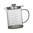 thumbnail image 4 of Botella grande de aceite de vidrio de borosilicato alto con medidor de aceite y dispensador de calor 1500ML, 4 of 9
