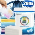 thumbnail image 2 of 50/200pcs Laundry Sheets Laundry Paper Anti-Staining Clothes Sheets Anti Dyeing Color Absorber Tablets Absorption Washing Discs 4PACK-200PCS, 2 of 6