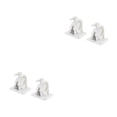 thumbnail image 3 of QualitChoice 2PCS Fishing Rod Racks Wall Mounted Pole Clamp Sturdy Clips Organizer Multifunctional Brackets Bathroom Bar Hook White 2Set, 3 of 6