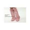 thumbnail image 5 of Gureui Kids Baby Girls Long Stockings Princess Solid Color Cute Bowknot Breathable Loose Mouth Socks Over-The-Knee Socks, 5 of 8