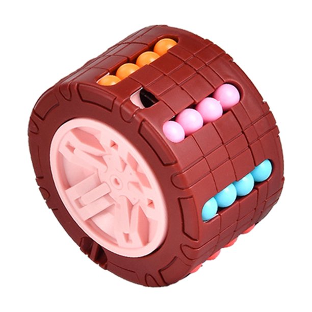 Cubo de punta de dedo de inteligencia de frijol giratorio para niños y adultos, juguete antiestrés (rojo) Tmvgtek Nuevos Originales