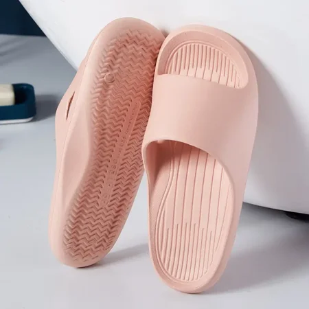 

Summer Home Slippers Indoor Non-slip Deodorant Couple Slippers Household Bathing Soft Bottom Slippers Outdoor Sandals