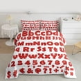 thumbnail image 2 of Castle Fairy 3-Piece Queen Size Comforter Set - Personalized Initial Cartoon Number Print, 2 of 8