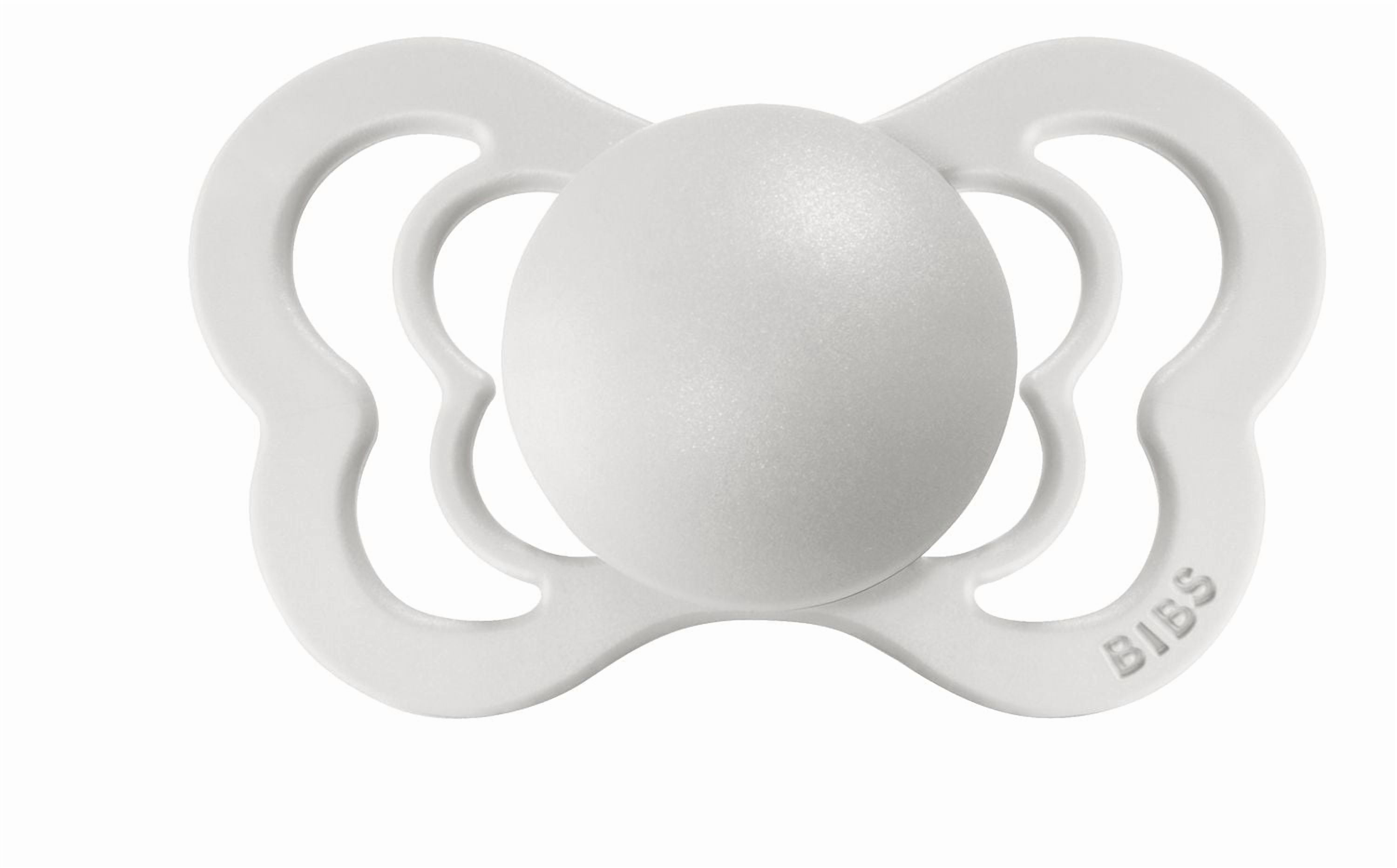 Sucettes BIBS – Couture | Sucette à Tétine Orthodontique | Sucette en Caoutchouc Naturel Sans BPA | Fabriqué au Danemark | Ensemble de 2 Sucettes (0-6 Mois)