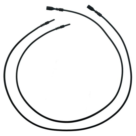 Black Rubber Tube Necklaces With Lock Clasp 2mm 18 Inches (2)