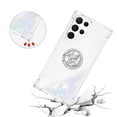 thumbnail image 5 of Funda para Samsung Galaxy S22 Ultra 5G con Brillo Líquido Flotante, Purpurina, Parachoques y Anillo Giratorio Soporte, 5 of 5