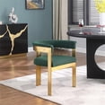 thumbnail image 2 of Meridian Furniture Romeo Green Boucle Fabric Dining Chair (Set of 2), 2 of 8