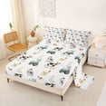 thumbnail image 2 of Erosebridal Farm Cow Animal Kids Full Size Sheets, Cartoon Truck Bed Sheets, 4 Pieces, 2 of 5