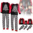 thumbnail image 2 of Pyjamas de Noël Amples pour Famille Manches Longues Col Rond Vêtements de Nuit Mode Décontractée Ensemble de Vêtements de Maison, 2 of 3