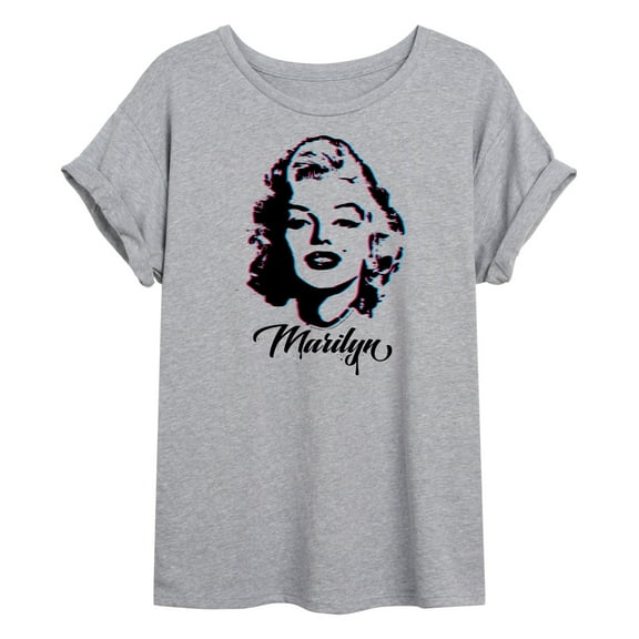 Marilyn Monroe - Pop Culture Icon - Glitch Beauty - Women's Oversized T-Shirt