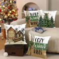 thumbnail image 2 of Christmas Pillowcase With Printed Linen Cushion Cover Home Sofa Decoration Festival Patterns Sofa Bedroom Decorations, 2 of 4