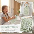 thumbnail image 2 of Unique Bargains Fluffy Chenille Hanging Hand Towel Absorbent Towel Green 10" x 4", 2 of 7