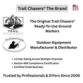 thumbnail image 7 of Trail Chasers Blue Construction Flags, 6 Inch, 1000-Count – Survey, Construction & Landscaping, 7 of 7