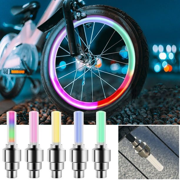 Luces LED de rueda activadas por movimiento para coches y motocicletas - Sensor de vibraciones, resistentes al agua, fácil de instalar, pack de 2