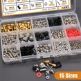 thumbnail image 3 of PRIME - 502Pcs Computer Screw Assortment Kit Motherboard Standoffs Screws Laptop Scre..., 3 of 6