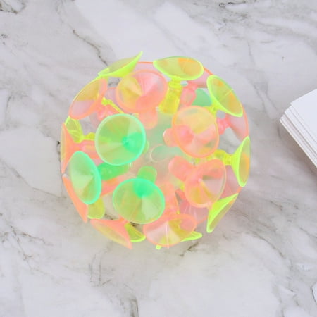

4PCS Kids Multicolored Suction Cup Ball Flash Luminescence Plaything Party Toy for Children