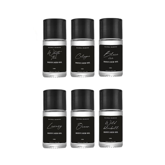 Ambientador de Coche Featwell Aceite Esencial 6x10mL con Difusor