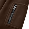 thumbnail image 6 of Zysthvn Pullover Sweatshirts for Men Big and Tall Lightweight Winter Long Sleeve Casual Mens Sweatshirts Loose with Pockets Solid Stand Collar Mens Tops, 6 of 7