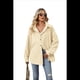 thumbnail image 2 of Camisas de con Botones para Mujer, Elegantes, Informales, de Larga, Holgadas, con Bolsillo, Color Albaricoque, XXL, 2 of 10