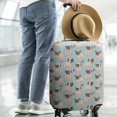 thumbnail image 2 of Pug and Love Heart Luggage Cover Fashion Suitcase Cover Baggage Covers Fit 25-28 Inch Luggage (Go Travel), 2 of 5