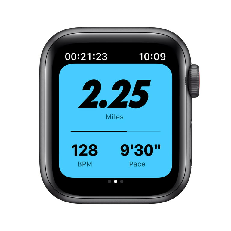 Apple Watch Nike SE GPS + Cellular, 40mm Space Gray Aluminum Case with  Anthracite/Black Nike Sport Band - Regular