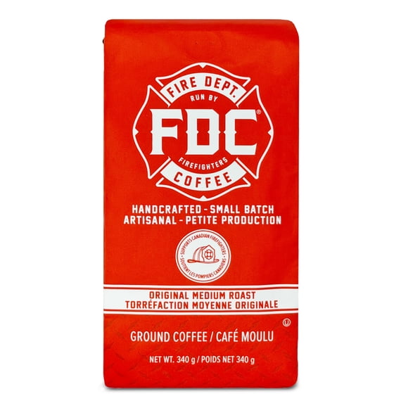 Fire Department Coffee Original Medium Roast, Premium Ground Coffee, 340g