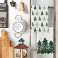 thumbnail image 4 of SOME THING Xmas Tree Merry Christmas Kitchen Towels Dish Towels, 18x26 Inch Holiday Snowflakes Winter Decoration Hand Towels Set of 2, 4 of 6