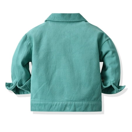 

Cathalem Big Kids Winter Jacket Toddler Boys Girls Windproof Solid Denim Coat Jacket Kids Warm Outerwear Winter Jacket for Girls Coat A 18-24 Months