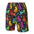 thumbnail image 5 of Naloa Colorful Cats Men's Beach Shorts, Surfing shorts, Swim trunks, Quick Dry Swim Trunks for Surfing Beach Fun - XX-Large, 5 of 9