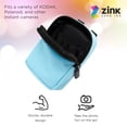 thumbnail image 2 of Camera Case Zink Soft Small w/Photo Paper Pocket Blue, 2 of 7