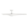 thumbnail image 2 of Zephyr 52" Matte White Integrated LED Smart Ceiling Fan with Remote Control, 2 of 5