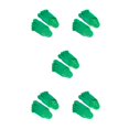 thumbnail image 1 of Zapatillas divertidas de PVC Qarigey para pies descalzos para niños y adultos color Verde, 1 of 1